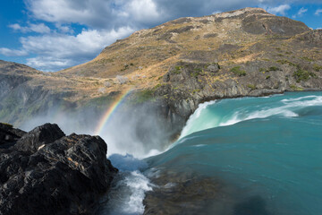 Cascade, Torres del Paine National Park, Chilean Patagonia, Chile