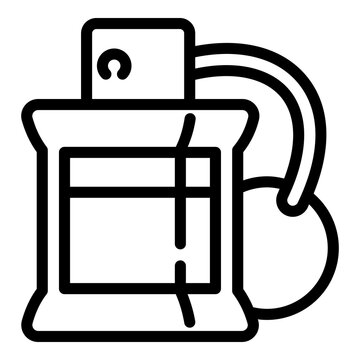 recommend clip art: Fragrance bottle icon. Outline fragrance bottle vector icon for web design isolated on white background