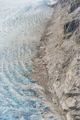 Fototapeta premium Northern Patagonian Ice Field, Aerial view, Laguna San Rafael National Park, Aysen Region, Patagonia, Chile