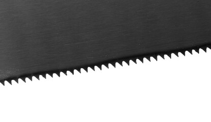 Handsaw saw blade isolated on white background, clipping path