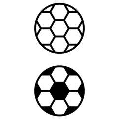 Obraz premium soccer ball vector icon. playing football illustration sign collection. Sport symbol.