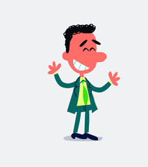 Very pleased businessman
