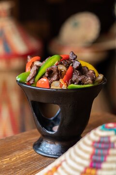 Ethiopian delicious Derek tibs meat dish
