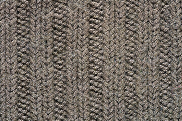 Brown knitting wool texture background.