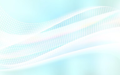 Light BLUE vector background with bubbles, lines. Illustration with set of colorful abstract circles and lines. Trendy design for wallpaper, fabric makers.