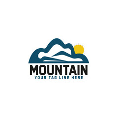 Vector logo of mountain Logo Design