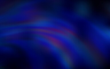 Dark BLUE vector background with lines. Colorful geometric sample with gradient lines.  Brand new design for your ads, poster, banner.