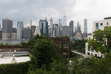 Fototapeta na wymiar view of lower manhattan