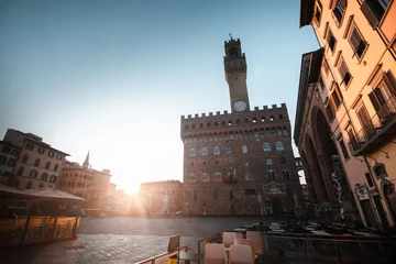 Fotobehang A sunrise in PIazza della Signoria, Firenze © alessio