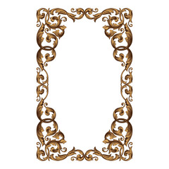 Classical baroque vector of vintage element for design. Decorative design element filigree calligraphy vector. You can use for wedding decoration of greeting card and laser cutting.