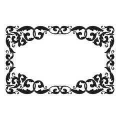 Classical baroque vector of vintage element for design. Decorative design element filigree calligraphy vector. You can use for wedding decoration of greeting card and laser cutting.