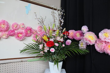 卒業式お花
