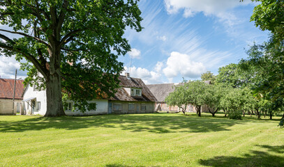 old stone mano in estonia europe