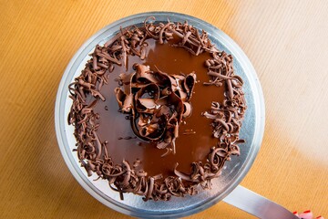 chocolate cake on a plate
