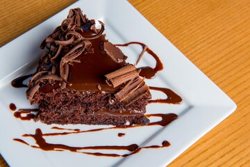 Chocolate cake, Slice