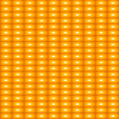 Fototapeta premium Corn pattern. Seamless pattern of corn fresh grains. Summer bright texture corn. Yellow orange seamless background. Vector illustration