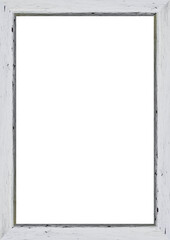 White Frame with Decorated Borders