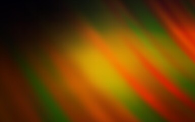 Dark Orange vector background with stright stripes. Lines on blurred abstract background with gradient. Best design for your ad, poster, banner.