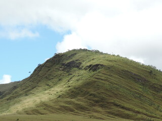 mountain landscape with clouds