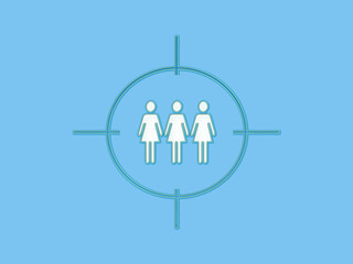 Target audience icon woman