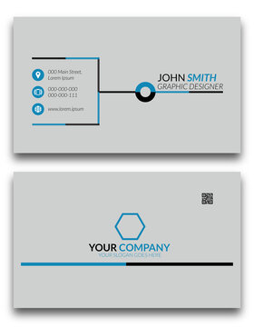Creative Minimal Business Card Template Design