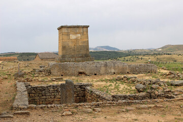 Ruins of the Numancia archaeological site, in Soria (Castilla y León, Spain)	