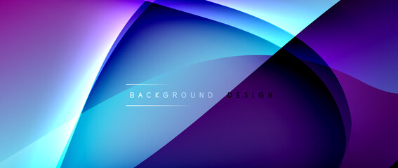 Fluid gradient waves with shadow lines and glowing light effect, modern flowing motion abstract background for cover, placards, poster, banner or flyer