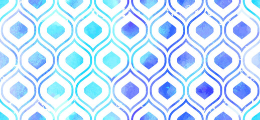 Morrocan ornament of blue colors