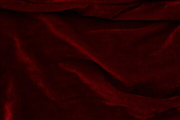 Dark red velvet fabric background