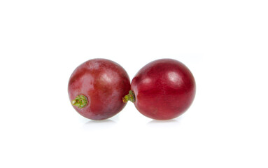 rad grape isolated on white background