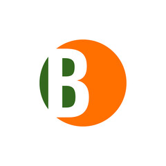 B alphabet vector design template illustration