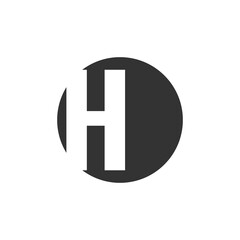 H alphabet vector design template illustration