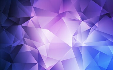 Light Purple vector gradient triangles pattern. Colorful illustration in abstract style with triangles. New template for your brand book.