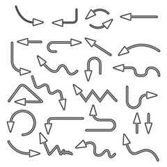   
Set of black grunge hand drawn arrows isolated on white. Vector illustration
FILE #:  251977591  Preview Crop  Find Similar
Set of black grunge hand drawn arrows isolated on white. Vector illustrat