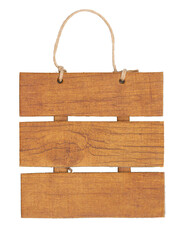 Hanging old wood sign with three blank boards mockup