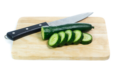 cucumber isolated on white background