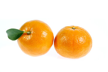 orange fruit isolated on white