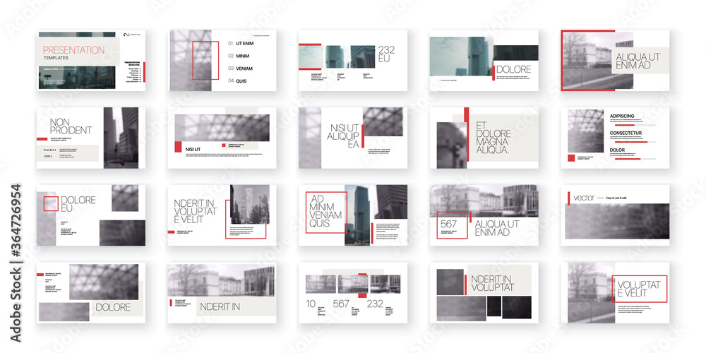 Sticker geometric red presentation element templates. vector infographics. for use in presentation, flyer an