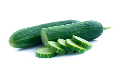 Cucumber  isolated on white background