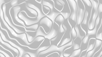 Uniform 3D abstract background of simple patterns of White color with lighting and shadows for various applications needing colorful areas. illustration and isolated