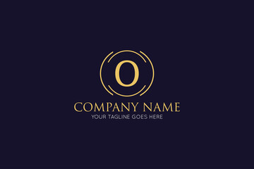 Obraz premium initial letter o luxury logo, icon, symbol vector illustration design template