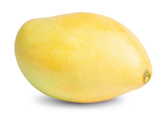 clipping path yellow mango isolated on white background