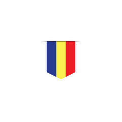 Romania flag. Simple vector Romania flag