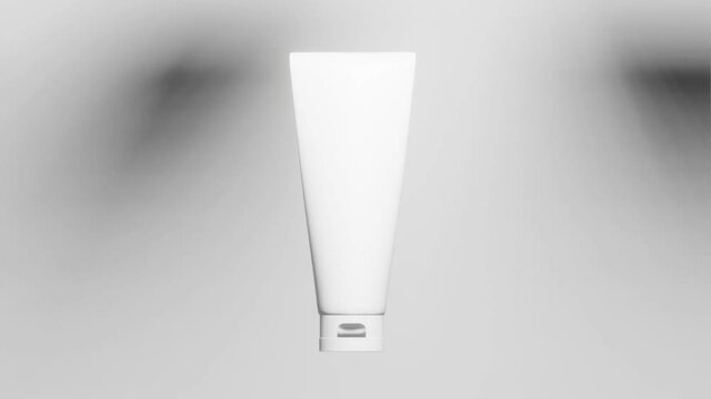 beauty treatment medical skincare cosmetic lotion cream mockup packaging, 3d illustration rendering animation