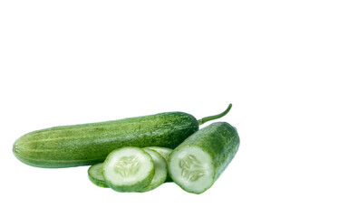 Cucumber isolated on white background