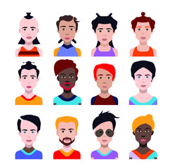Collection of avatars  ( Man and woman Characters )