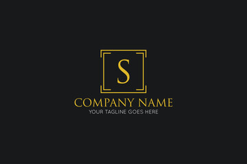 initial letter s luxury logo, icon, symbol vector illustration design template