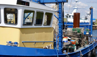 Netherlands. Zeeland. Fisherman boat in Yerseke