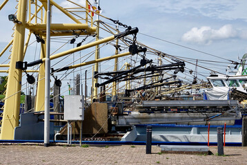 Netherlands. Zeeland. Fisherman boats in Yerseke