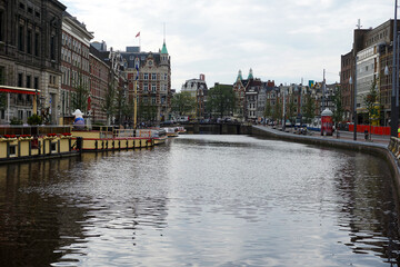 Holland, Amsterdam, the city with its water channels